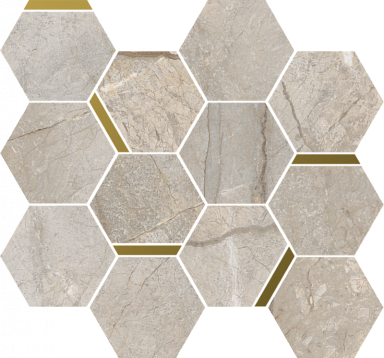 Мозаика Italon 620110000224 Stellaris Elegant Silver Mosaico Chic Nat 28.3x32.8