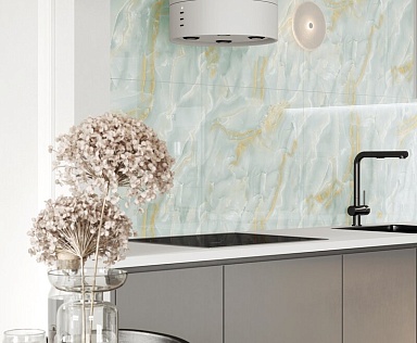 Керамогранит Ceradim Onyx Miraculous Голубой Полированный 60х60