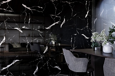 Керамогранит Eurotile Statuario Black Pol 60x60