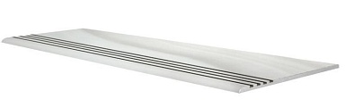 Kerama Marazzi Ступень стандарт проходная Балторо лаппатированный 29.6х119.5
