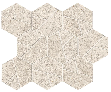 Мозаика Atlas Concorde Italy A67I Boost Stone White Mosaico Hex 25x28,5