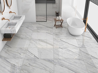 Керамогранит Global Tile GT60606203PR Calacatta Belgia Белый 60x60