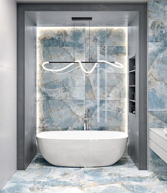 Керамогранит Global Tile GT1206010712PR Favorito Синий 60x120
