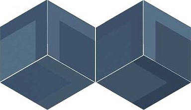 Декор Wow Flow Diamond Decor Blue 14x24