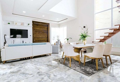 Керамогранит Global Tile GT606010816PR Orinda Голубой полированный 60x60