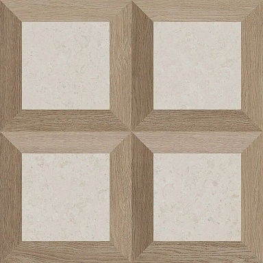 Керамогранит Versace PF60017066 V Stone Frame White Nat Rett 8.5mm 60x60