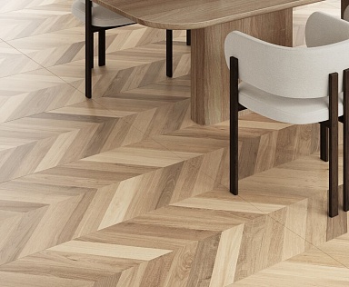 Керамогранит Laparet Wood Royal Almond Chevron M бежевый матовый карвинг 60х120