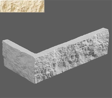 Искусственный камень Leonardo Stone Угловой элемент Неаполь 050 9,4/20x5,2x1,2