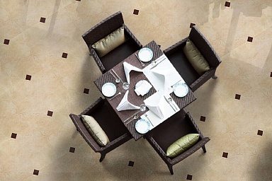 Бордюр TGT Ceramics VNCP60E Venezia brown listello 7x60