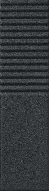 Плитка Tubadzin Groove Graphite Sugar 2 STR 29.8x7.8x1
