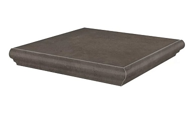 Kerama Marazzi KM4040G0031NGTA Ступень угловая Хадду коричневый матовый 34x34x0,8