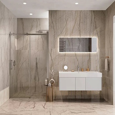 Керамогранит Kerama Marazzi KM6060G0061R Ифран серый светлый матовый обрезной 60x60x0,9