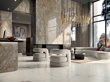 Керамогранит Kerlite Starlight Travertino Class Smooth 3.5 mm 120x278