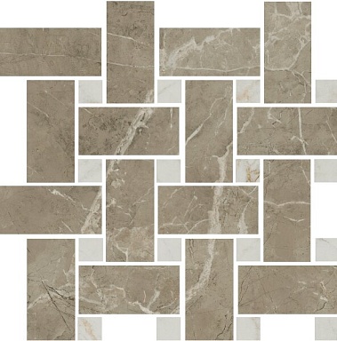 Мозаика Kerama Marazzi T038/SG6541 Серенада мозаичный бежевый тёмный лаппатированный 32x32
