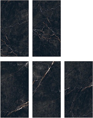 Керамогранит Infinity Ceramica VESUVIO Nero High Glossy 60x120