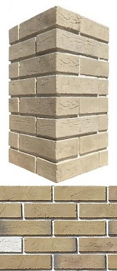 Искусственный камень White Hills 361-15 Терамо брик II угол 10x22,5x6,5