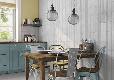 Плитка La Platera Kromo Pencil Bone 35x35