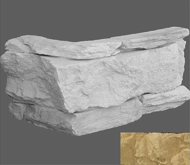 Искусственный камень Leonardo Stone Угловой элемент Венеция 050 10/33,5x19,5x2,3