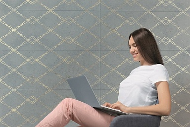 Плитка La Platera Goldstone Teal 35х90