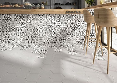 Керамогранит Oset Versalles HEX Grey 20x24