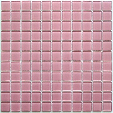Мозаика Bonaparte Pink glass (стекло) 25*25 300*300