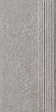 Ступень Paradyz Carrizo Grey Stopnica Prosta Struktura Mat 30x60