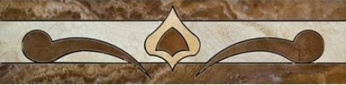Бордюр Ceracasa Cenefa DUCALE 1 Nacar Pulida 9.5x38.8