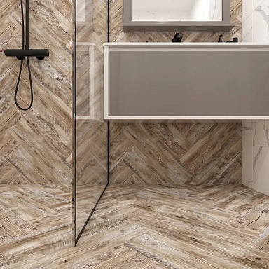 Керамогранит Eurotile Oak Yalta GP mix 15.1х60х1
