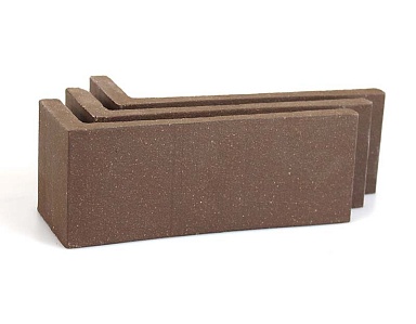 Клинкерная плитка Terramatic Plato Brown угловая 2101 (Y) 185x60x71x14