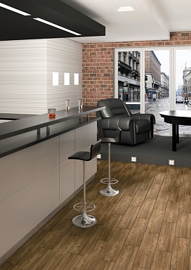 Керамогранит Eurotile Sherwood GP Brown 14,7x59,4