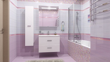 Laparet Бордюр Mono lilac 50x2
