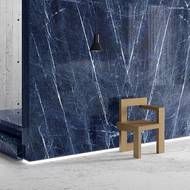 Керамогранит Ariostea Blue Tempest Luc Shiny 75х150 6 mm