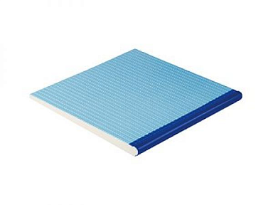 Serapool 217-2027 Противоскользящая ступень-L с сетчатой поверхностью Cobalt-Light Blue 30х30
