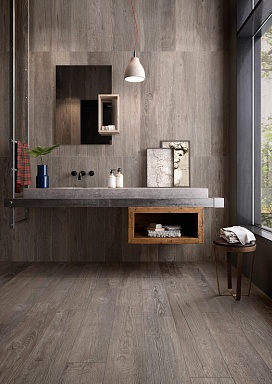 Керамогранит Casalgrande Padana Country Marrone 25x151