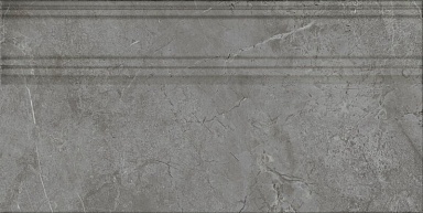 Kerama Marazzi FME031R Плинтус Риальто серый тёмный глянцевый обрезной 20x40x1,6