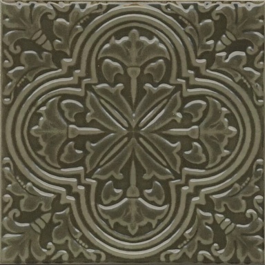 Kerama Marazzi KMD3STA002BN Декор Фес зелёный глянцевый 15x15x0,77