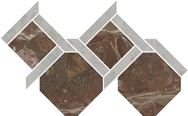 Kerama Marazzi ID165 Декор Риальто 1 наборный лаппатированный 48x29,5x0,9