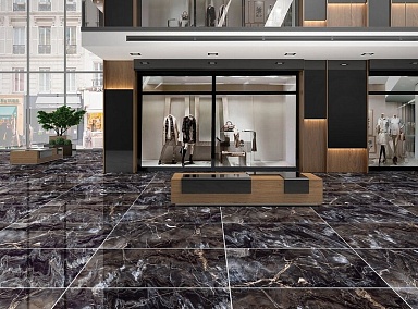 Керамогранит PrimaVera GR103 Toledo Black High glossy 600x600
