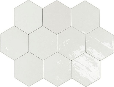 Плитка Wow 122078 ZELLIGE HEXA WHITE 10,8x12,4