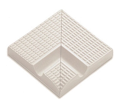 Бордюр Serapool 30200 Внутренний угол поручня с сетчатой поверхностью Unglazed 12x12