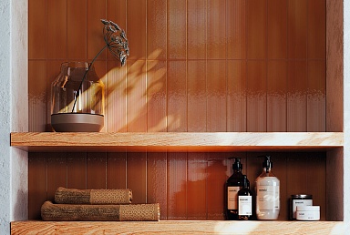 Плитка Amadis Fine Tiles Stripes Salvia Gloss 6,5x26,1