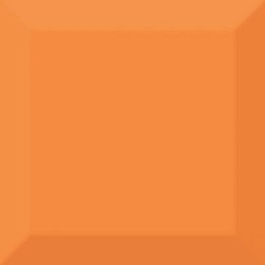 Плитка Absolut Keramika Biselado Brillo Naranja 10x10