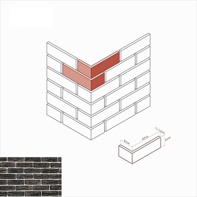Искусственный камень White Hills 367-85 Линц брик Design угол 8,5 х 19,5x6,6