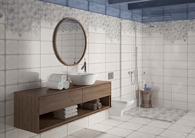 Cersanit MA2S042DT Majolika Blue вставка В голубой 20x60