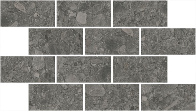 Kerama Marazzi DD606220/MM Декор Чеппо ди Гре мозаичный антрацит матовый обрезной 34,6x20x0,9