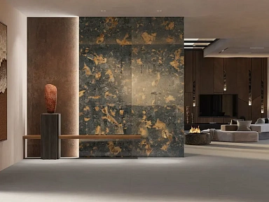Керамогранит Kerama Marazzi SL1232G0342R6 Лава чёрный лаппатированный обрезной 119,5x320x0,6