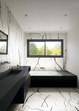 Керамогранит Floor Gres 751166 B&W White Naturale Ret 6mm 60x120