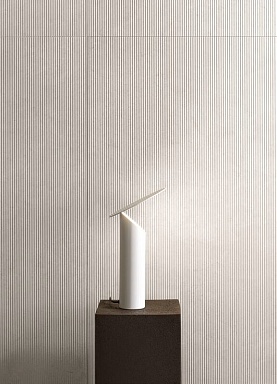 Керамогранит Refin RL26 Etherea Stripe White 3D R 60x120