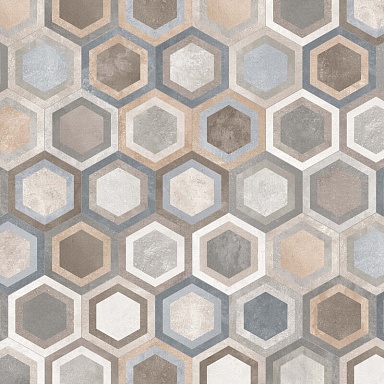 Декор VIVES Hexagono Bushmills Multicolor Mix 23x26,6