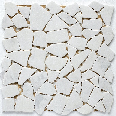 Мозаика StarMosaic JMST040 Split White Matt 30.5X30.5